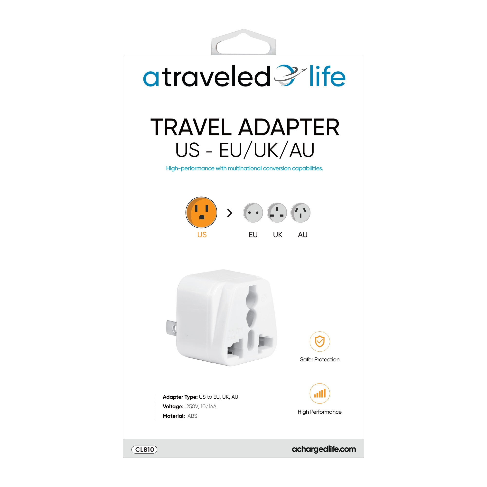 Travel Adapter (EU - US/UK/AU)
