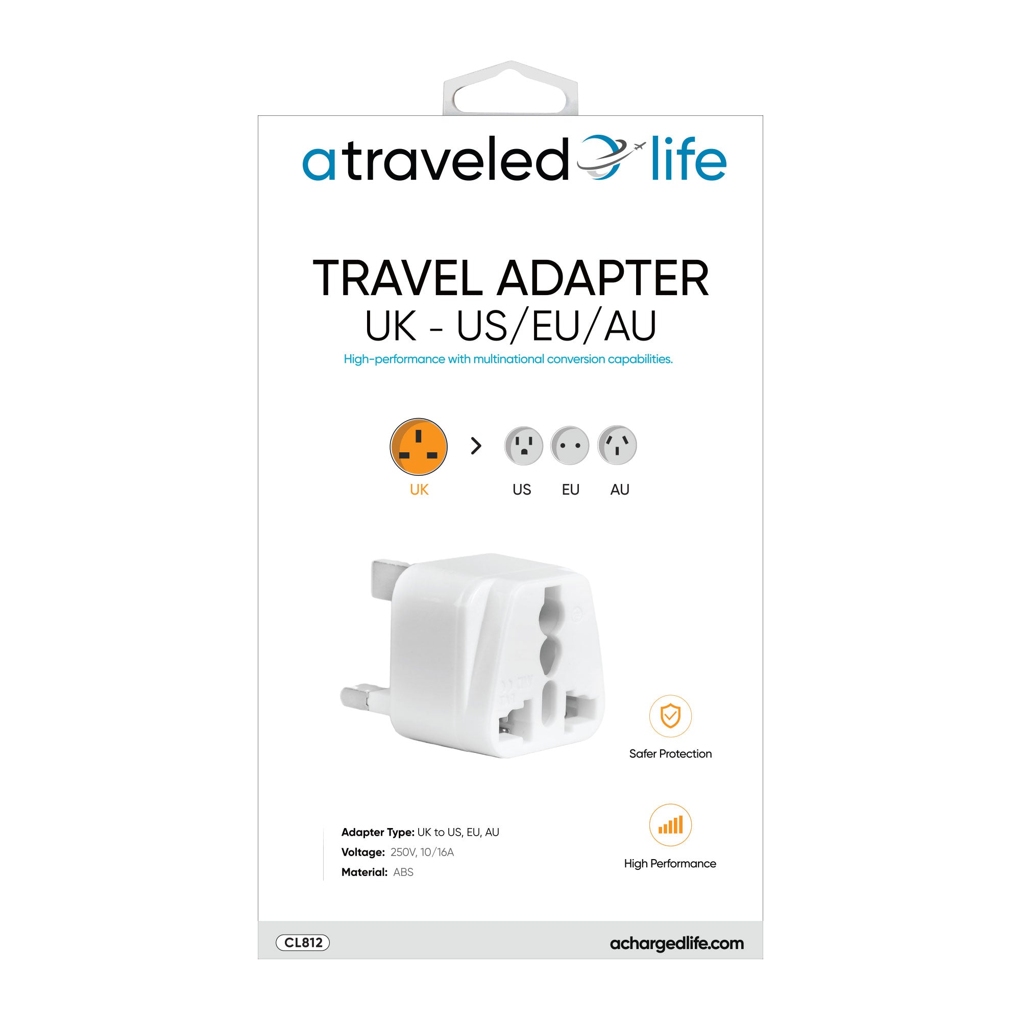 Travel Adapter (UK - US/EU/AU)